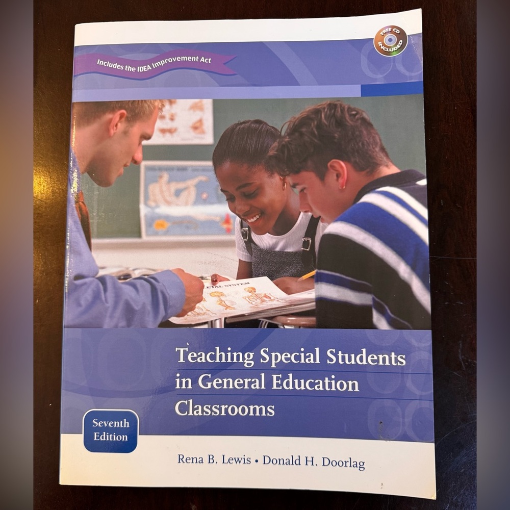 Pearson Teaching Special Students in General Education Classrooms.  Textbook